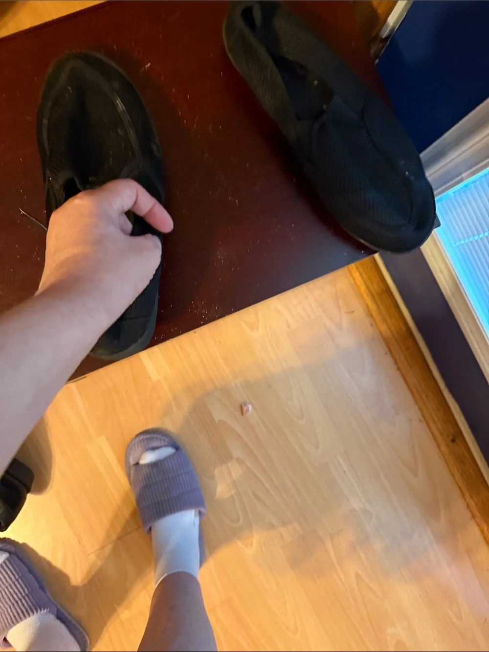 Men's Black Mesh Slip-On Loafers